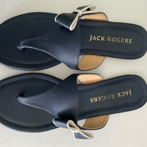 Jack Rogers Gracie Navy Flip Flops Size 9